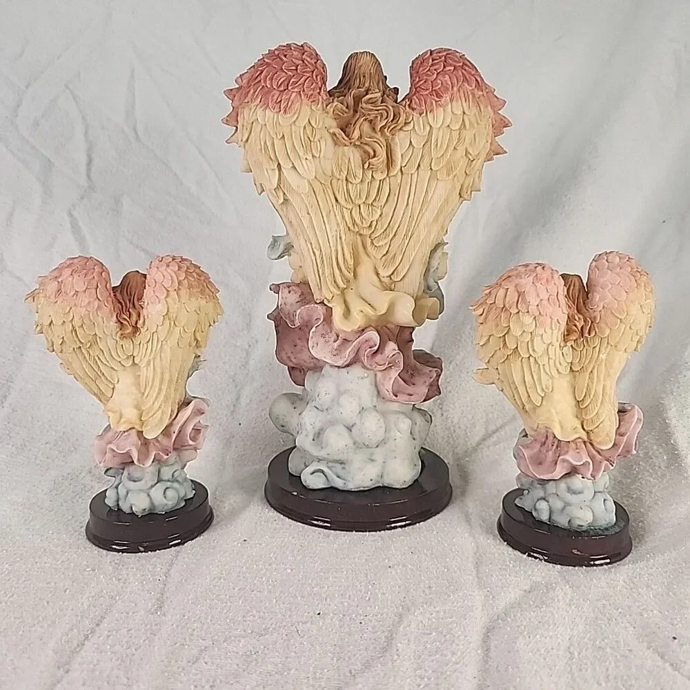 The G Gift Collection By Lincolnshire 3 Angel Figurines Vintage 1999 No. 5191